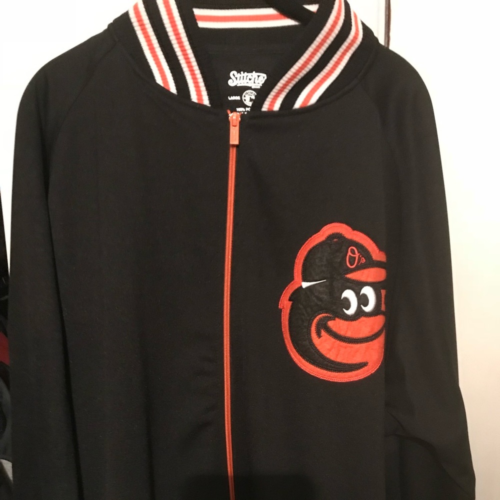 Baltimore Orioles laughing bird logo jacket new